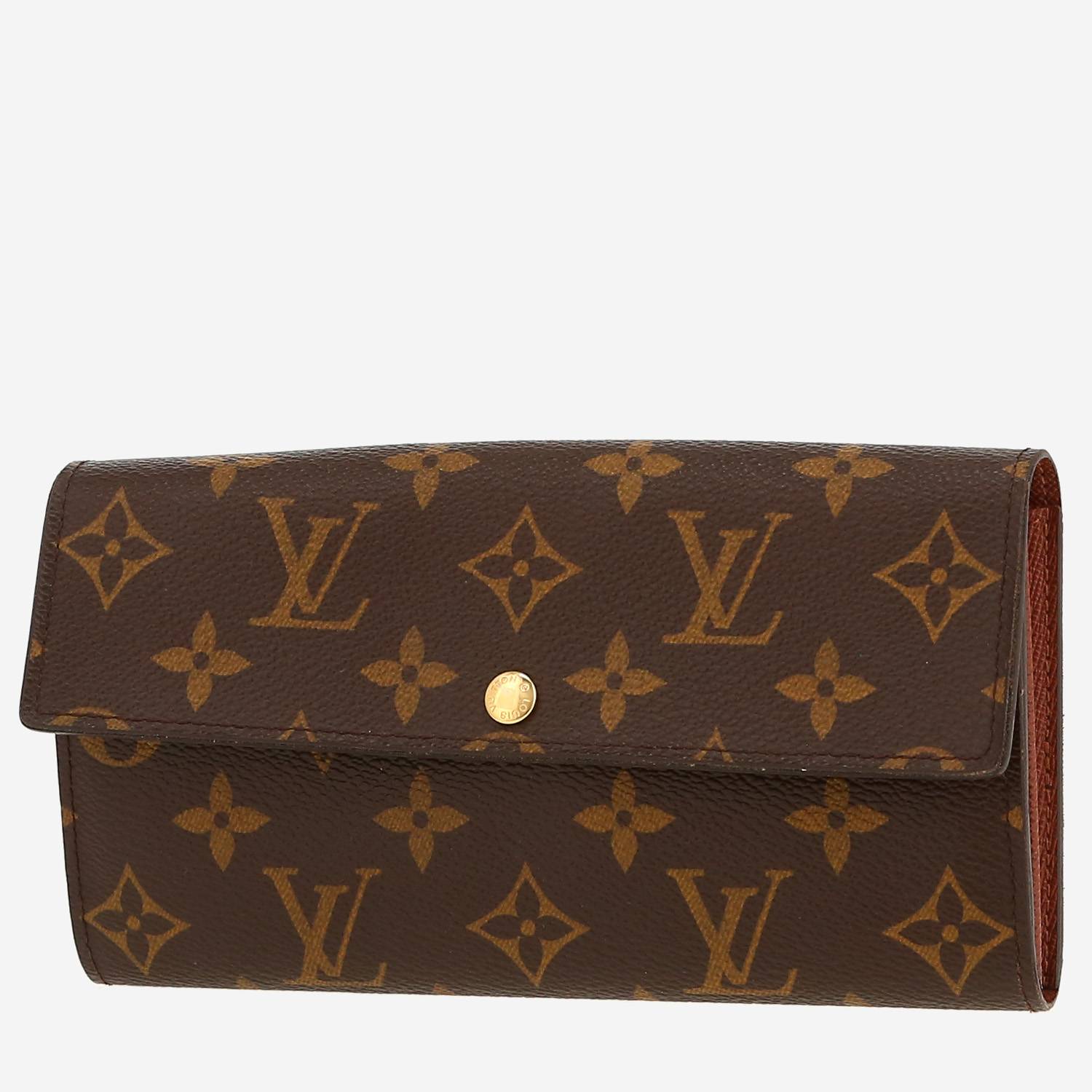 Billetera Louis Vuitton  Sarah en lona Monogram marrón