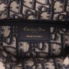 Dior  Lady Dior handbag  in beige wicker  and navy blue leather - Detail D2 thumbnail