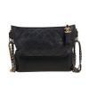 Chanel  Gabrielle  shoulder bag  in blue quilted leather - 360 thumbnail