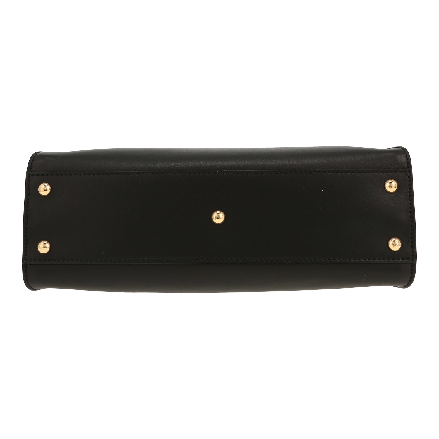 Sac à main Fendi  Peekaboo ISeeU en cuir noir et blanc - Detail D1