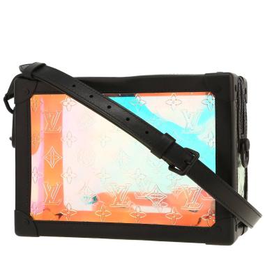 Louis Vuitton  Soft Trunk shoulder bag  in transparent vinyl  and black leather