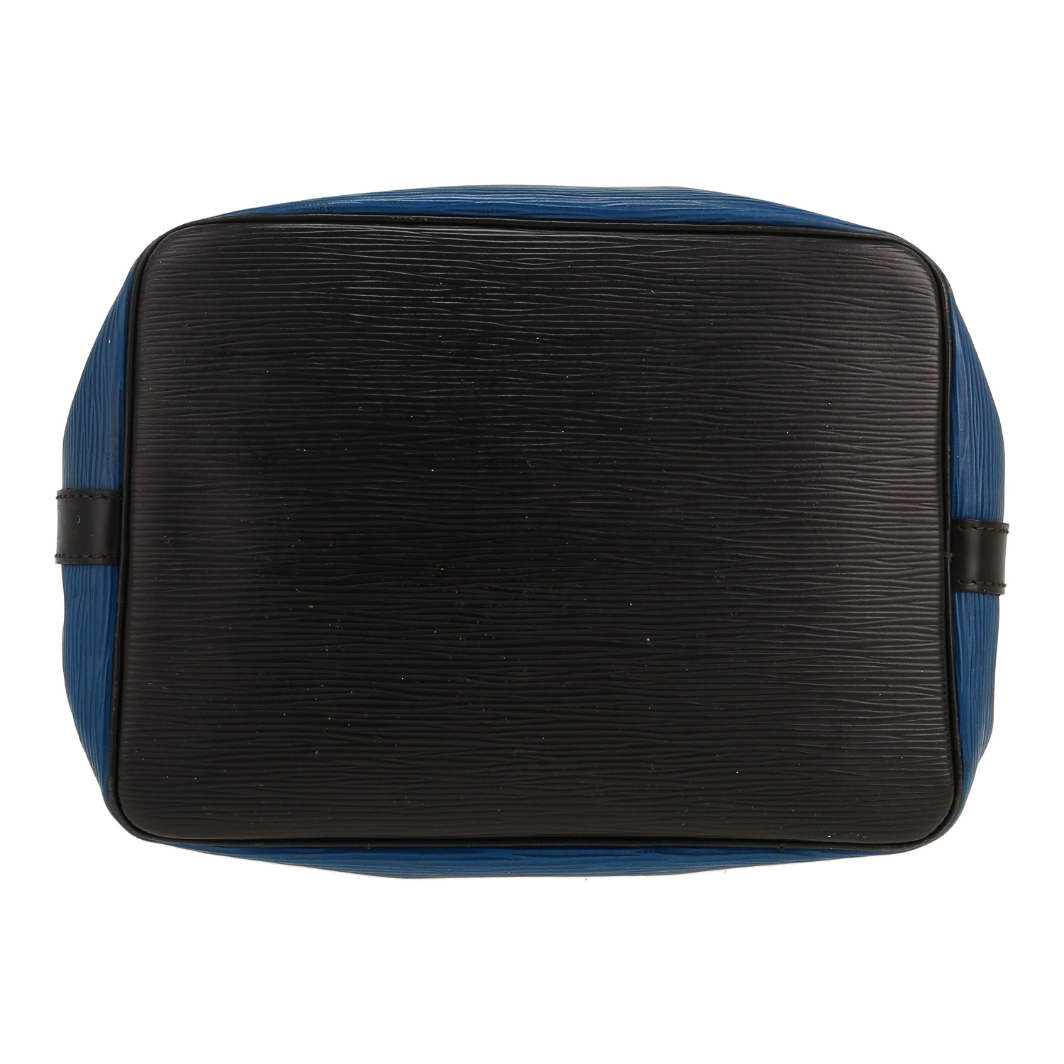 Louis Vuitton  Noé handbag  in blue epi leather  and black leather - Detail D1