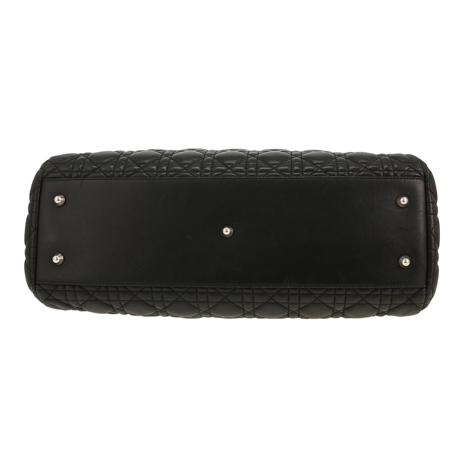 Bolso Cabás Dior  Dior Soft en cuero cannage negro - Detail D1