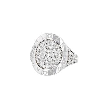 Bulgari Bulgari Bulgari ring in white gold and diamonds Bulgari Bulgari Bulgari ring in white gold and diamonds