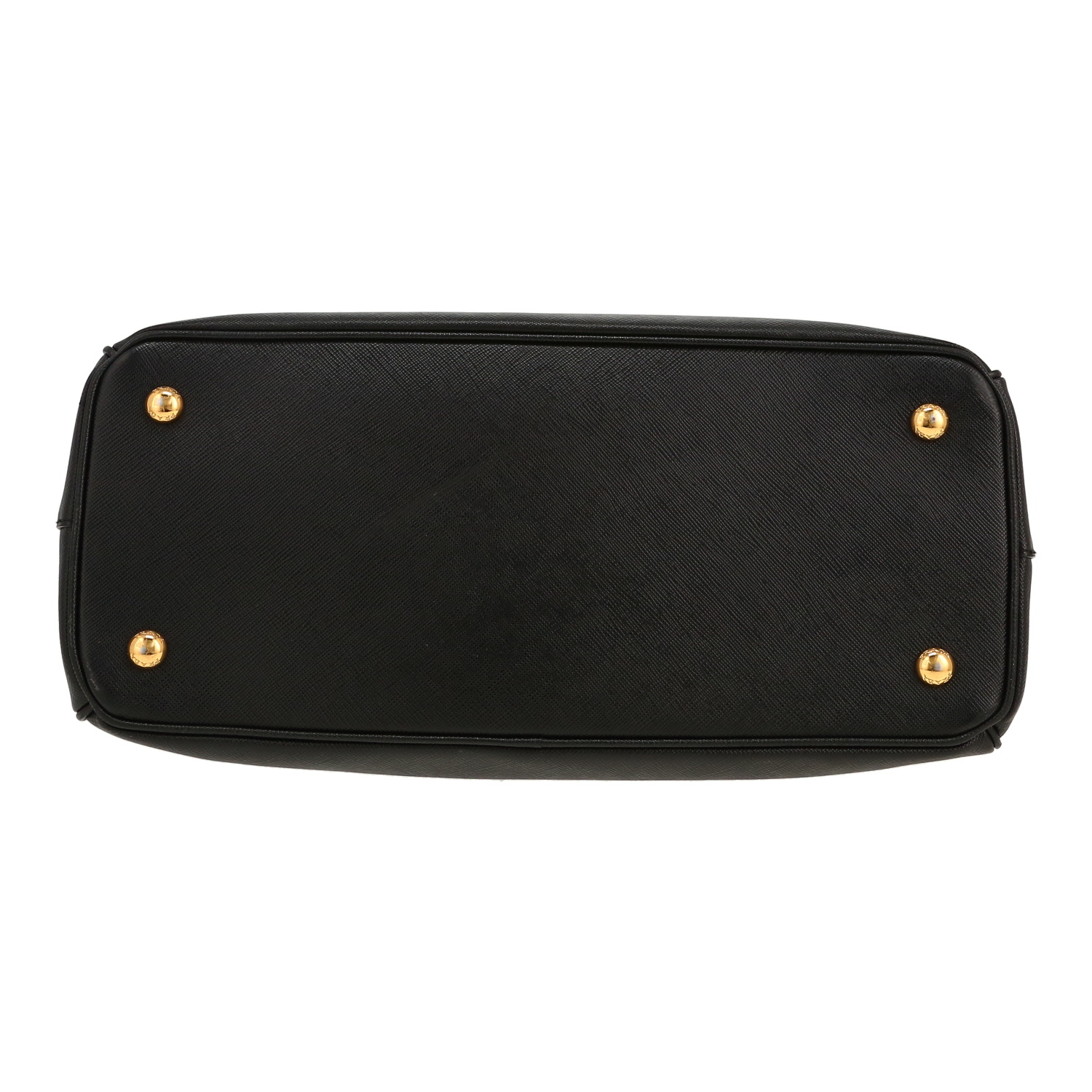 Prada  Galleria handbag  in black leather saffiano - Detail D1