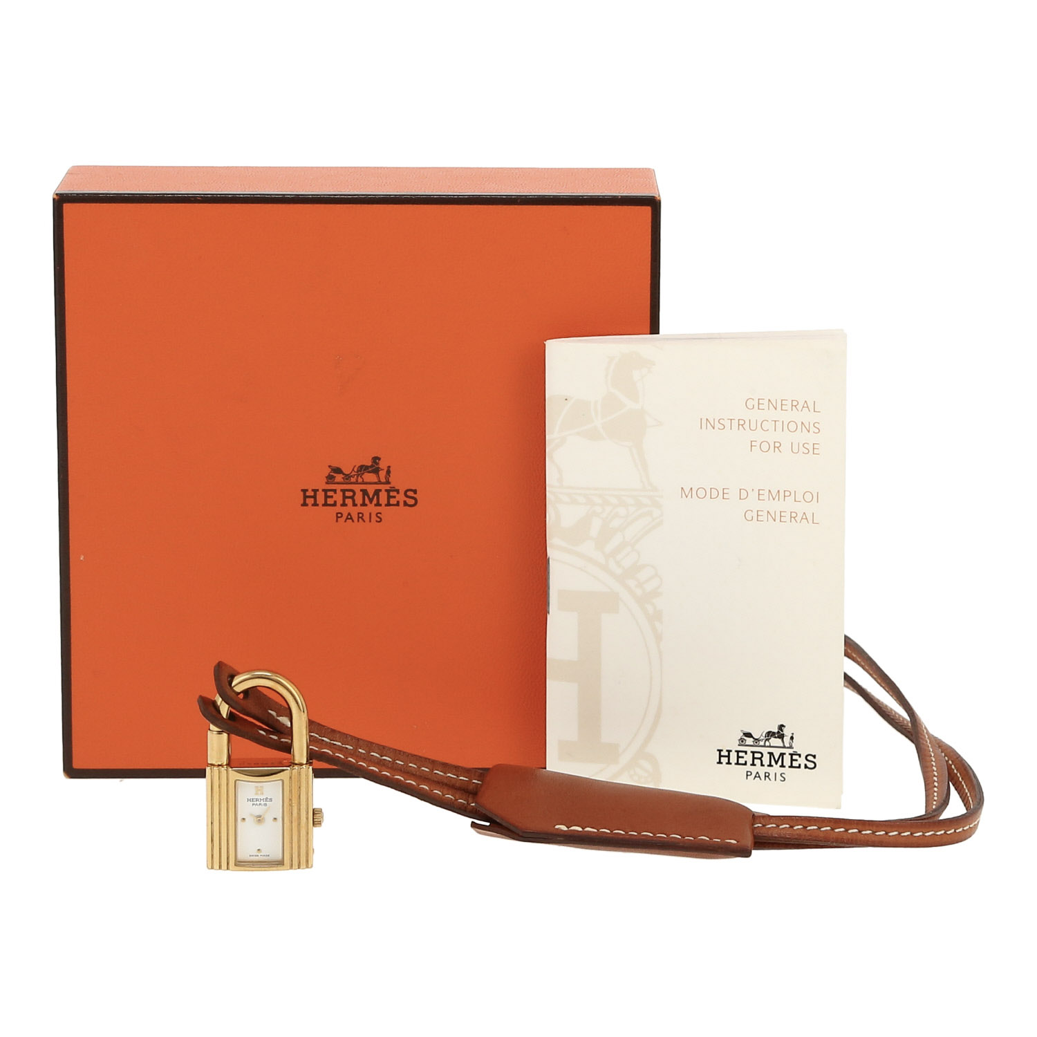 Orologio Hermès Kelly Crochet in oro placcato Ref: Hermès - KE1.201  Circa 2000