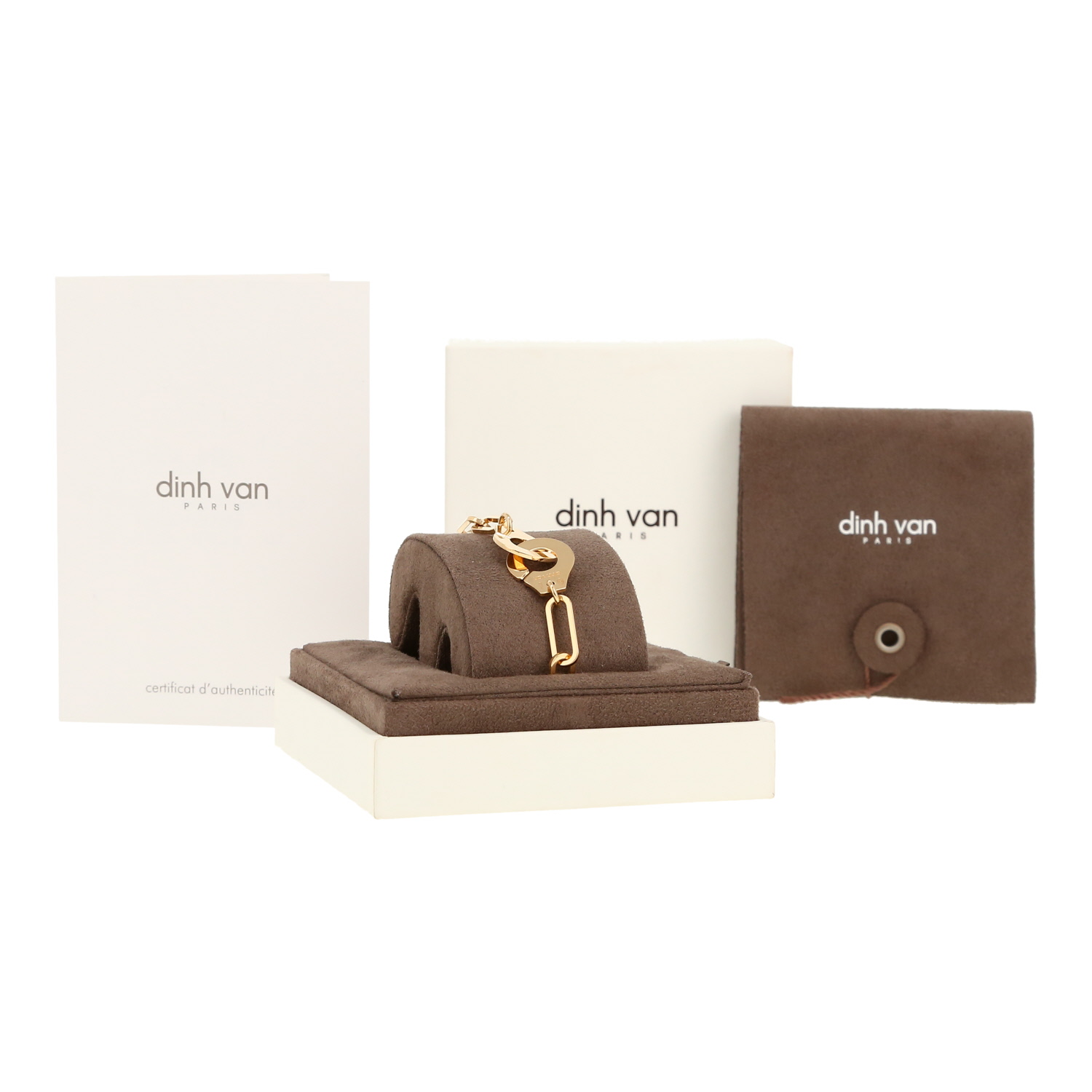 Dinh Van Menottes R15 bracelet in yellow gold
