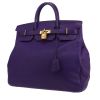 Borsa weekend Hermès  Haut à Courroies in pelle taurillon clemence viola - 00pp thumbnail