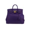 Borsa weekend Hermès  Haut à Courroies in pelle taurillon clemence viola - 360 thumbnail