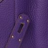 Borsa weekend Hermès  Haut à Courroies in pelle taurillon clemence viola - Detail D4 thumbnail