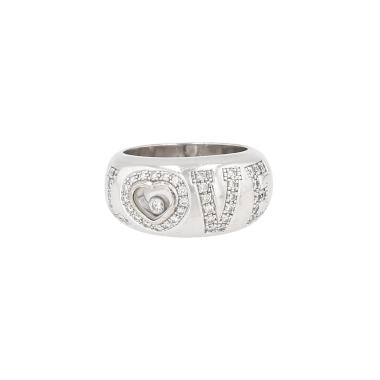 Chopard Happy Diamonds ring in white gold and diamonds