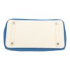 Hermès  Birkin 30 cm handbag  in blue Mykonos and white togo leather - Detail D1 thumbnail