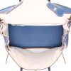 Sac à main Hermès  Birkin 30 cm en cuir togo bleu Mykonos et blanc - Detail D3 thumbnail