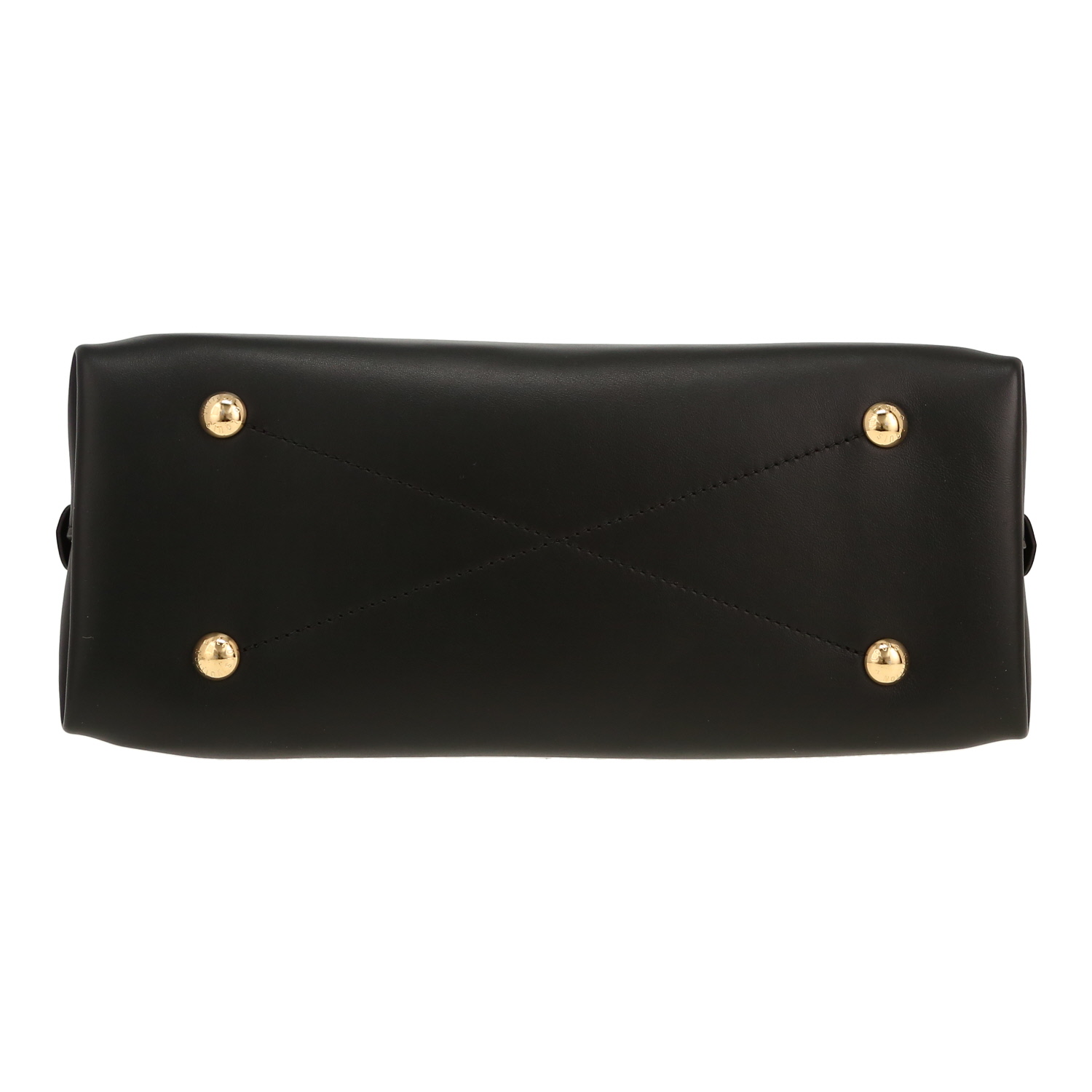 Louis Vuitton  Alma Editions Limitées handbag  in black and beige monogram leather - Detail D1