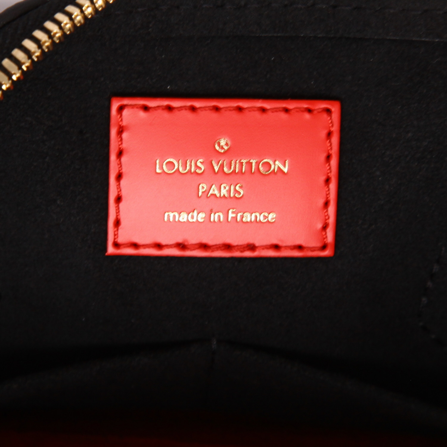 Bolso de mano Louis Vuitton  Alma Editions Limitées en cuero Monogram negro y beige - Detail D2