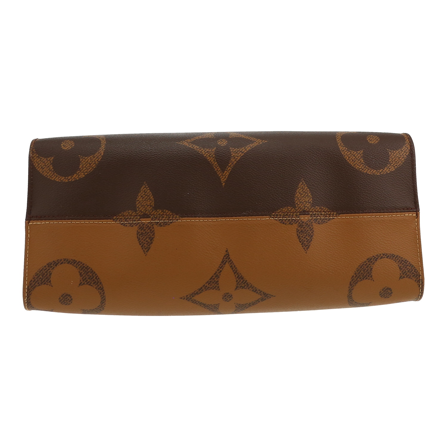 Shopping bag Louis Vuitton  Onthego in tela monogram bicolore marrone - Detail D1