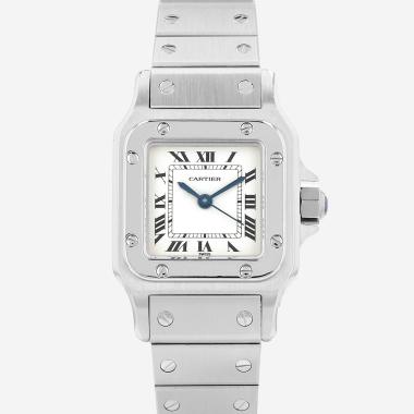Montre Cartier Santos en acier Vers 1990