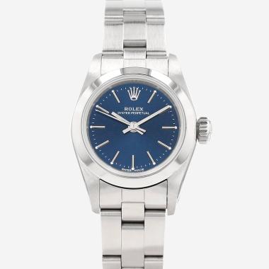 Montre Rolex Lady Oyster Perpetual en acier Ref: Rolex - 67180  Vers 1991