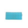 Dior  Lady Dior Wallet on Chain pouch  in turquoise leather cannage - 360 thumbnail