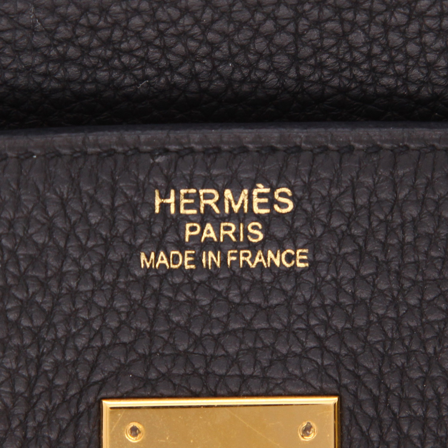 Sac à main Hermès  Birkin 35 cm en cuir togo noir - Detail D2