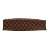 Bolso de mano Louis Vuitton  Sac Plat en lona a cuadros ébano y cuero marrón - Detail D1 thumbnail