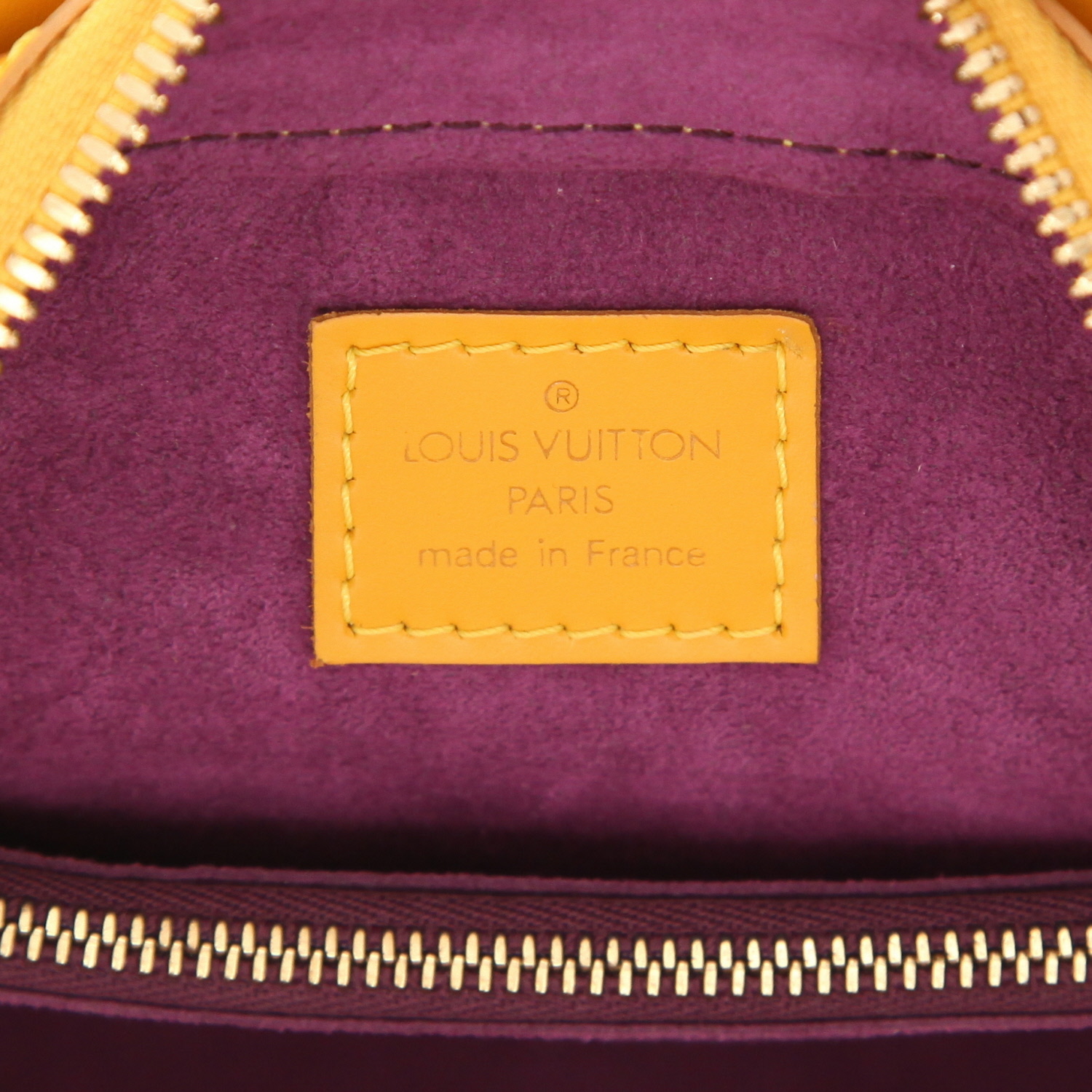 Borsa Louis Vuitton  Pont Neuf in pelle Epi gialla - Detail D2