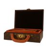 Caja de joyas Louis Vuitton  Boite à bijoux en lona Monogram marrón y cuero natural - Detail D5 thumbnail