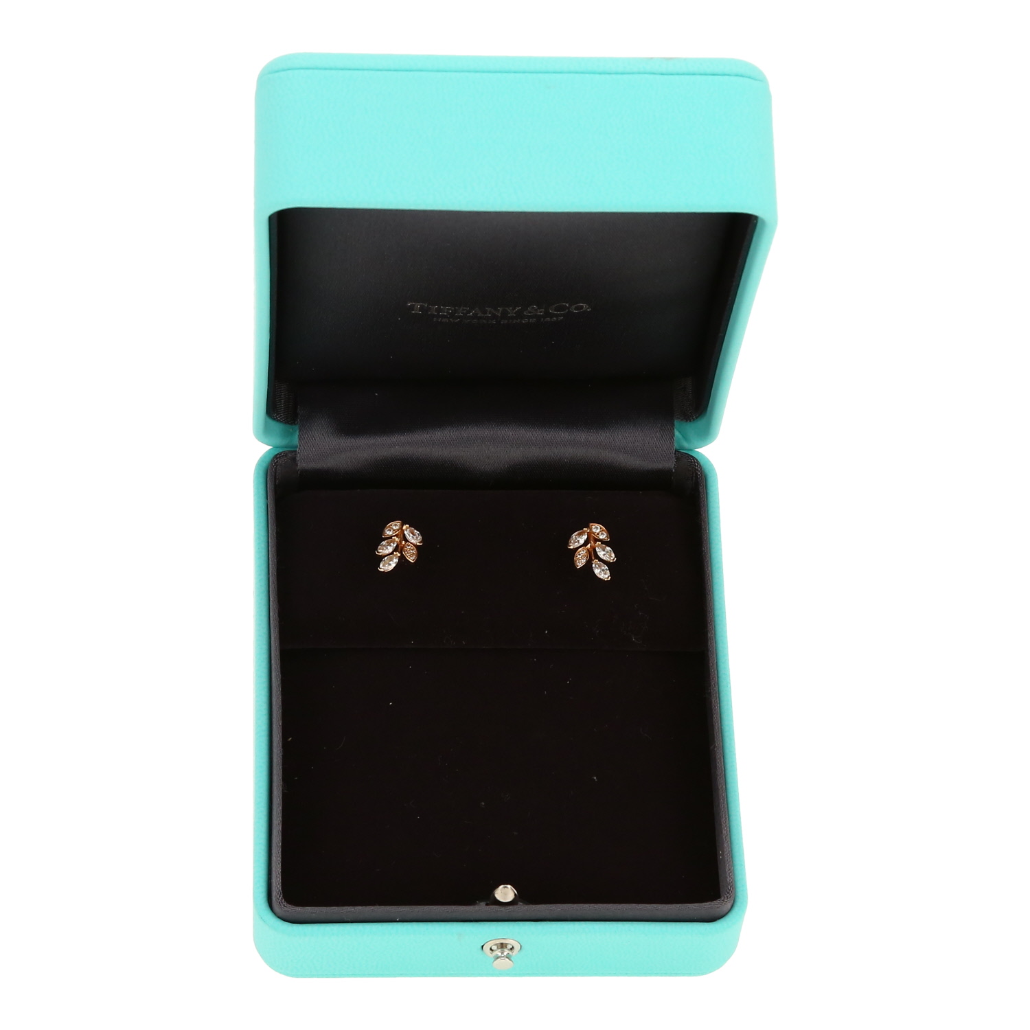 Pendientes Tiffany & Co Victoria de oro rosa y diamantes - Detail D2