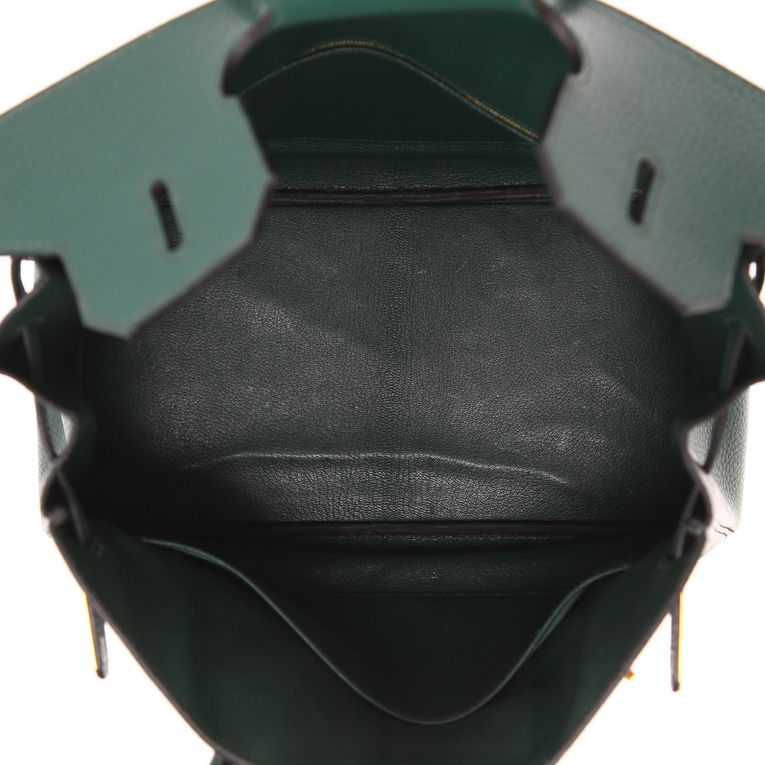 Hermès  Haut à Courroies handbag  in green - Detail D3