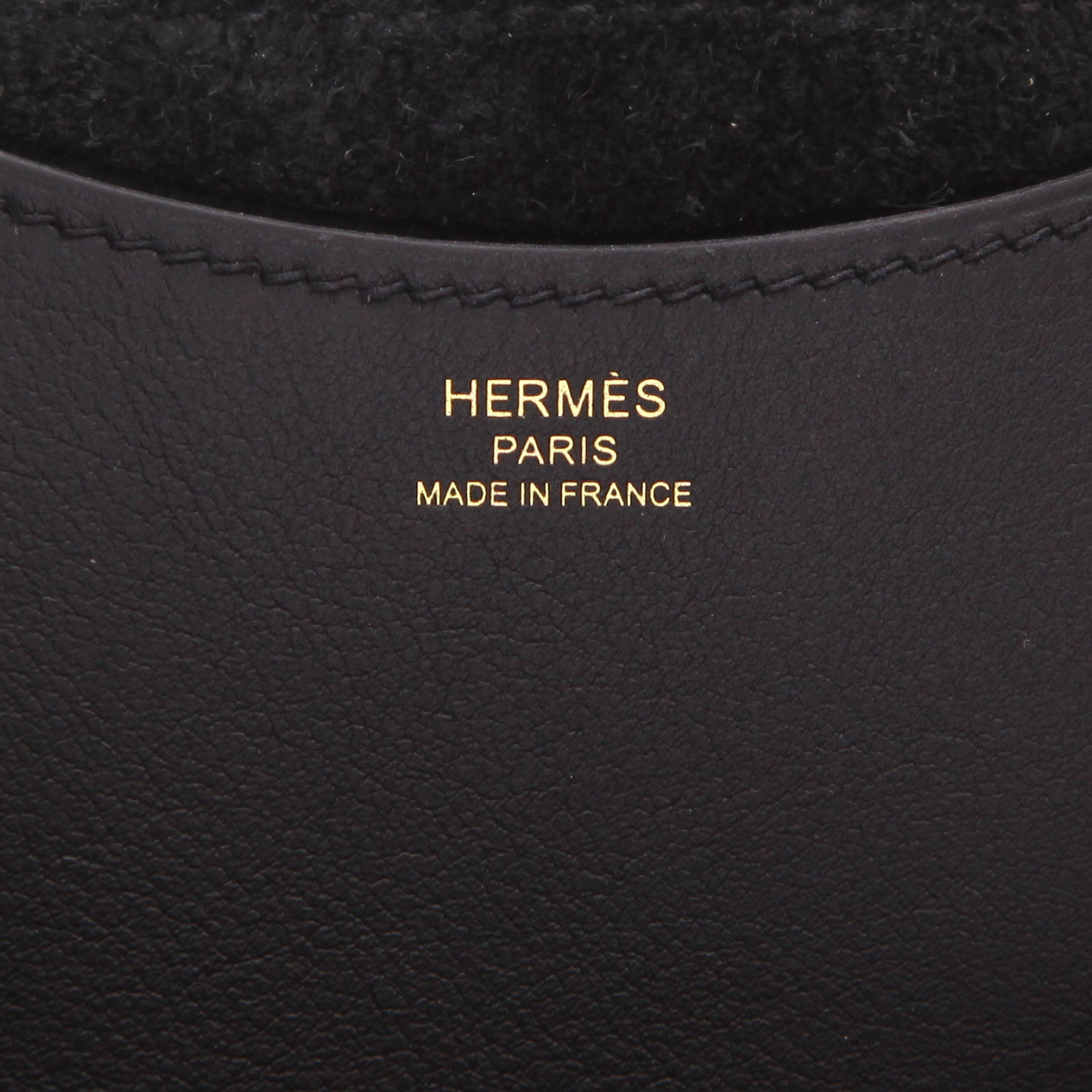 Hermès  In-The-Loop handbag  in black leather taurillon clémence - Detail D2