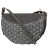 Borsa a tracolla Goyard  Hirondelle in tela Goyardine grigia e pelle grigia - 00pp thumbnail
