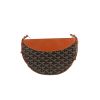 Goyard  Hirondelle shoulder bag  in black Goyard canvas  and brown leather - 360 thumbnail