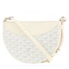 Goyard  Hirondelle shoulder bag  in white Goyard canvas  and white leather - 00pp thumbnail