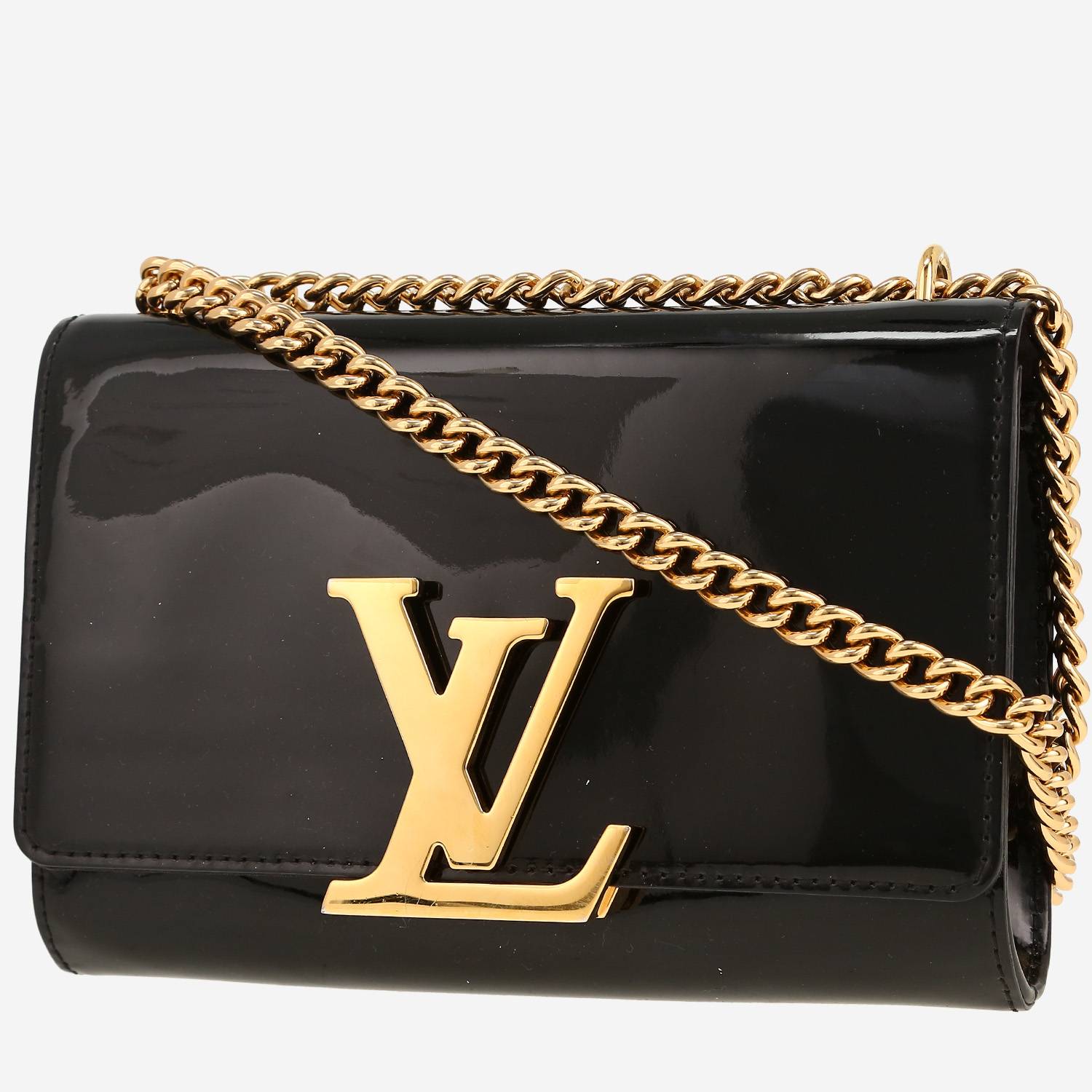 Bolso bandolera Louis Vuitton  Louise en charol negro