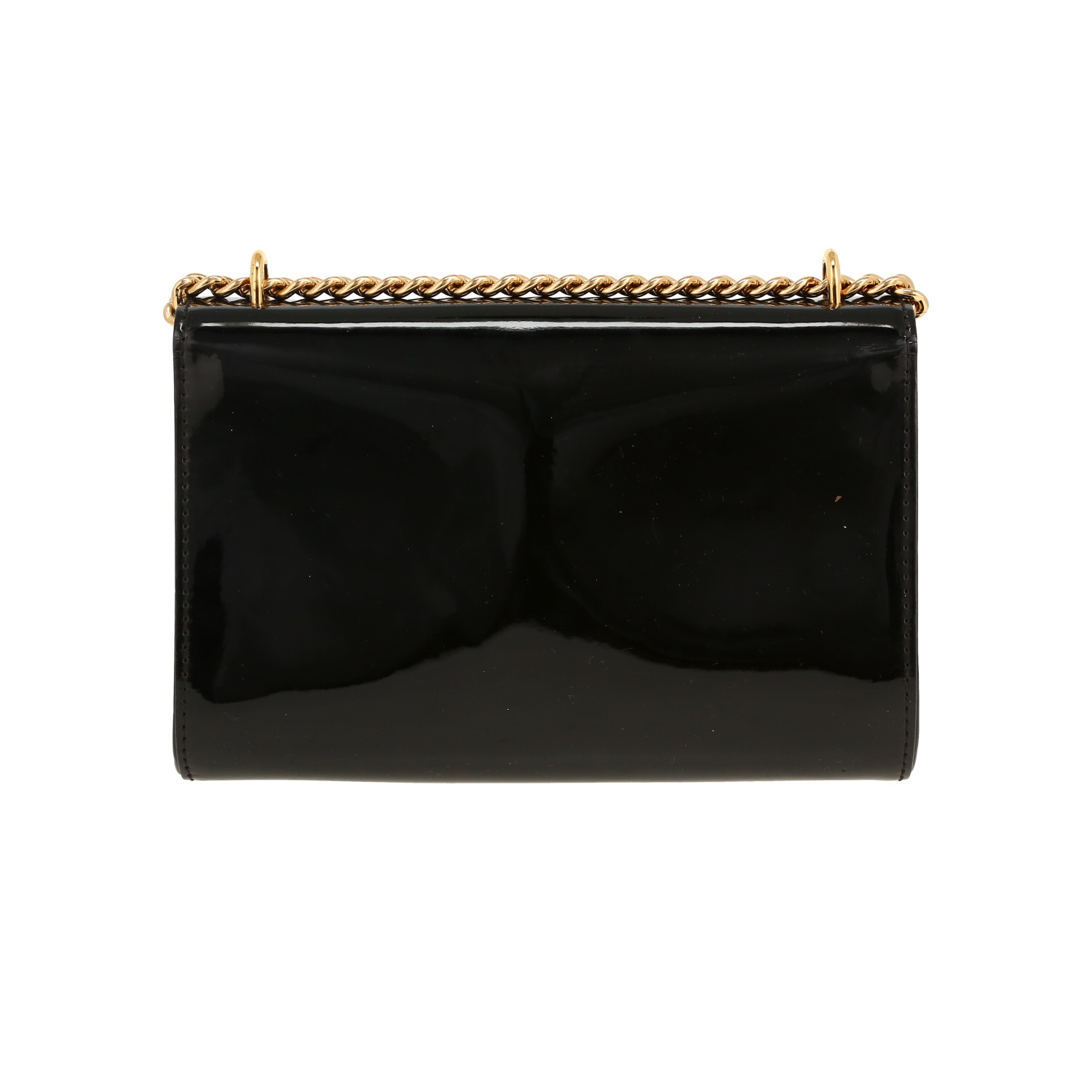 Bolso bandolera Louis Vuitton Louise en charol negro - Detail D7