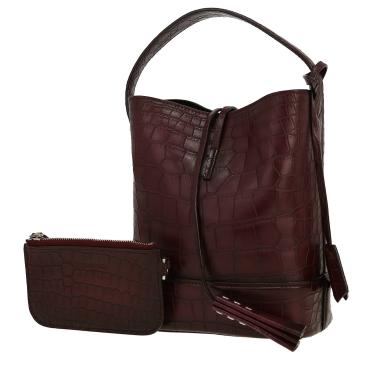 Louis Vuitton   handbag  in burgundy alligator