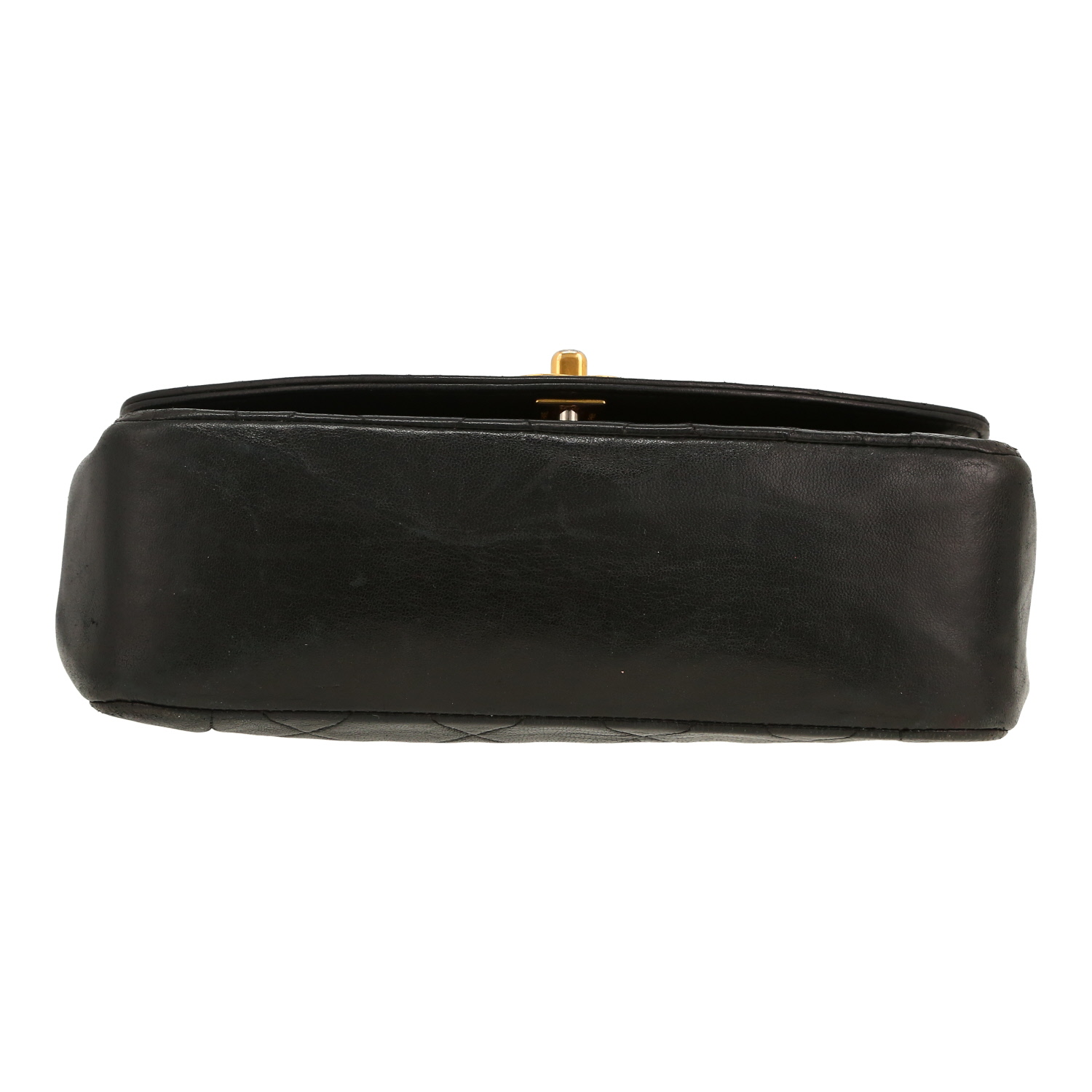 Sac bandoulière Chanel  Diana en cuir matelassé noir - Detail D1