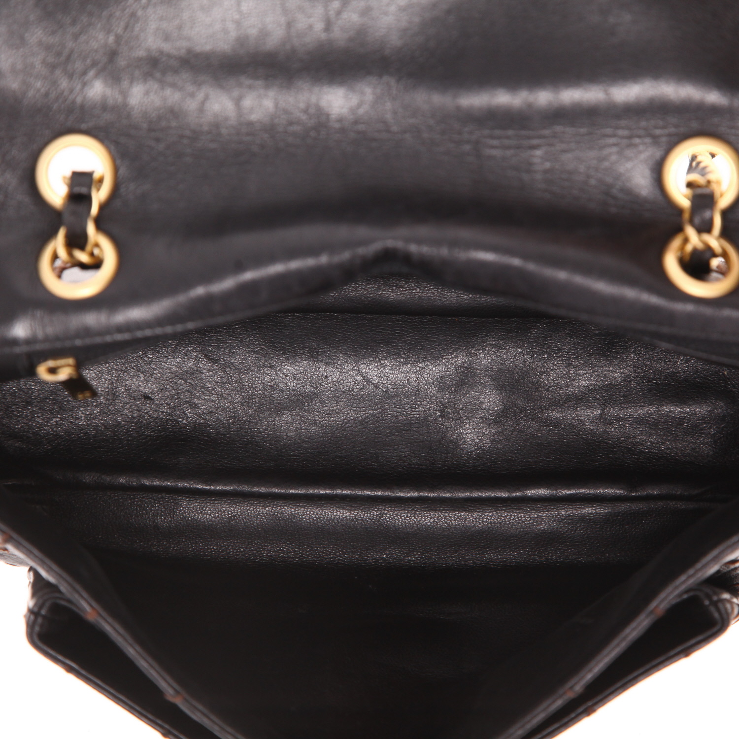 Chanel  Choco bar handbag  in brown quilted leather - Detail D3