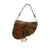 Dior  Saddle handbag  in green and brown alligator - 360 thumbnail