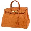 Borsa Hermès  Birkin 35 cm in struzzo gold - 00pp thumbnail