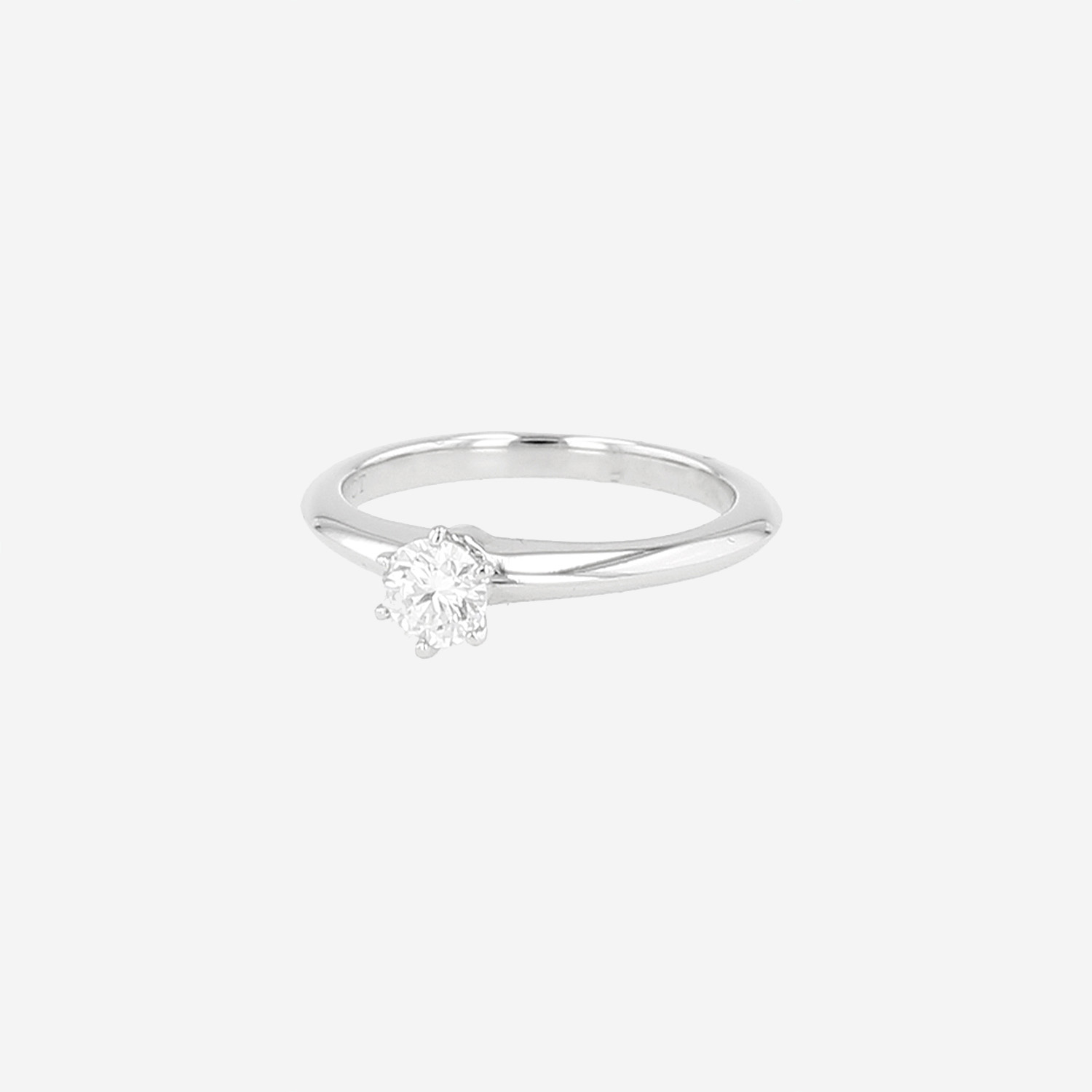 Tiffany & Co Setting ring in platinium and diamond
