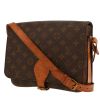 Bolso bandolera Louis Vuitton  Cartouchiére en lona Monogram marrón y cuero natural - 00pp thumbnail