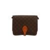Bolso bandolera Louis Vuitton  Cartouchiére en lona Monogram marrón y cuero natural - 360 thumbnail