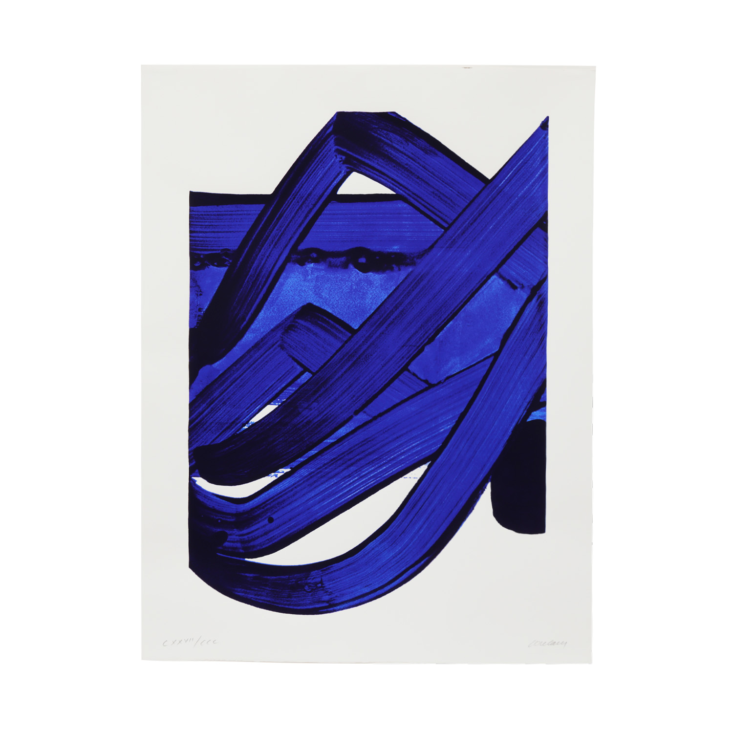 Pierre Soulages (1919-2022), Sérigraphie n°18 - 1988 - Detail D1