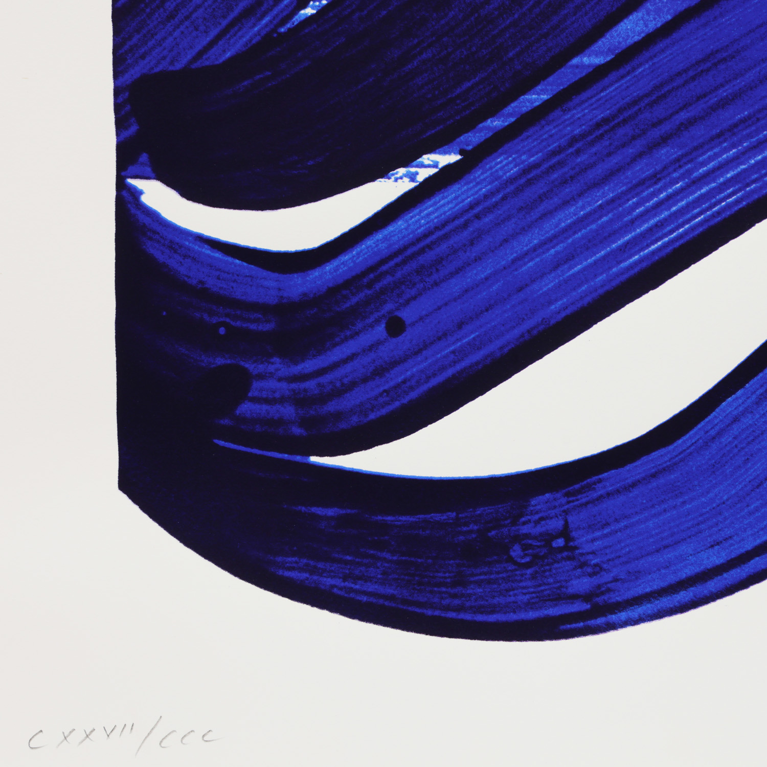 Pierre Soulages (1919-2022), Sérigraphie n°18 - 1988 - Detail D3
