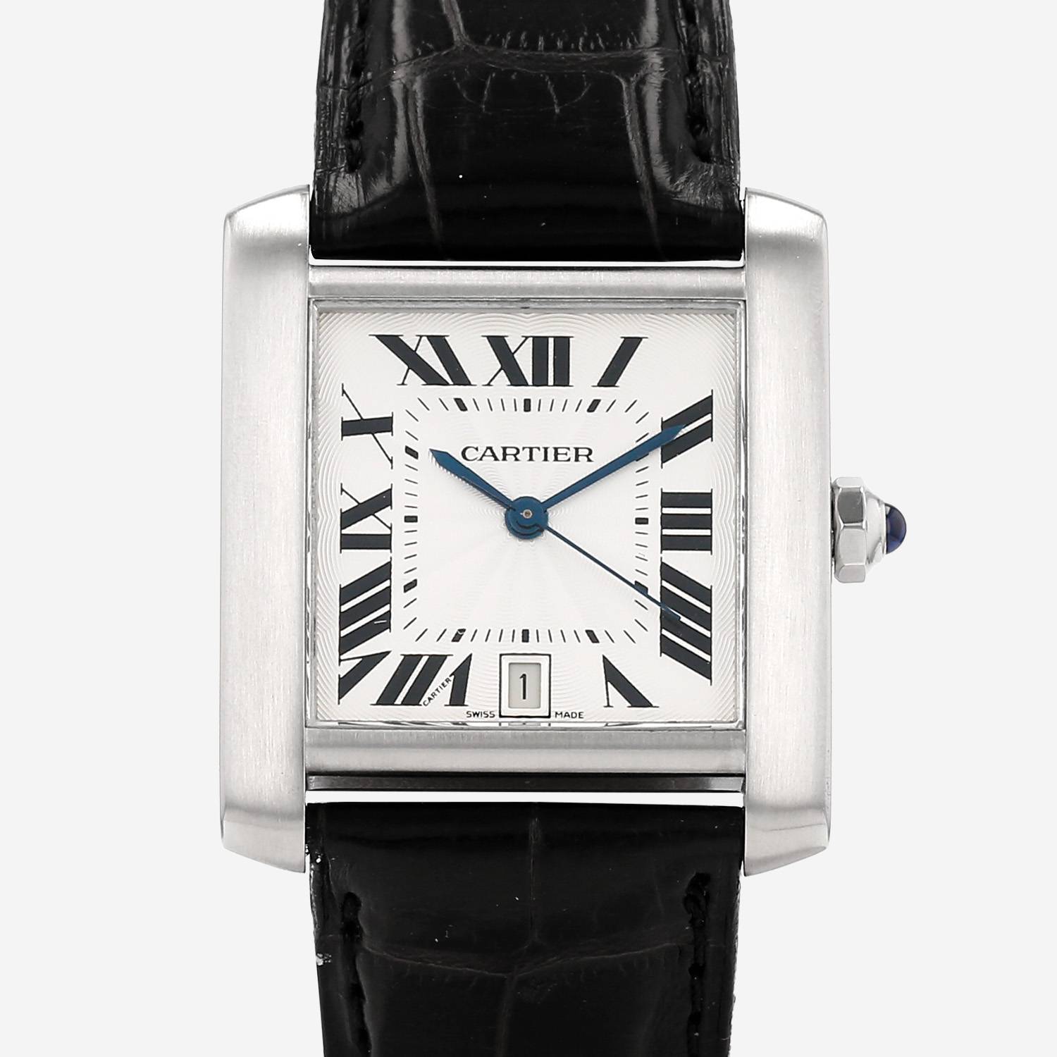 Orologio Cartier Tank Française in acciaio Ref: Cartier - 2302  Circa 2000