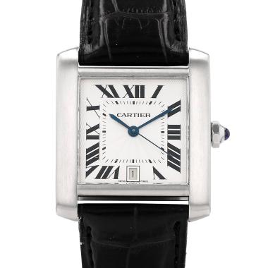 Cartier Tank Française  in stainless steel Ref: Cartier - 2302  Circa 2000