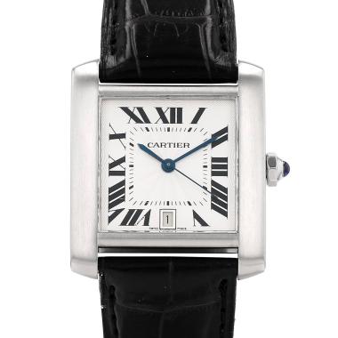 Montre Cartier Tank Française en acier Ref: Cartier - 2302  Vers 2000