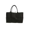 Bolso Cabás Bottega Veneta  Arco en cuero intrecciato negro - 360 thumbnail