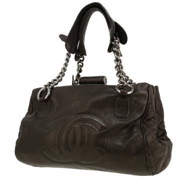 Borsa Chanel   in pelle iridescente nera